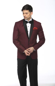 FAVOROSKI Solid Single Breasted Party Men Blazer