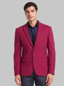 PARK AVENUE Self Design Single Breasted Casual Men Blazer