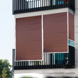 Aangad Roller Blind Cord Drawn On Window