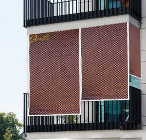 Aangad Roller Blind Hand Drawn In Window