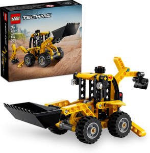 LEGO Technic Backhoe Loader Construction Toy Vehicle Set 42197 (104 Blocks)