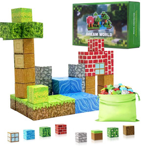 KIDOLOGY 48pcs Magnetic Building Blocks – Mine-Themed STEM Montessori Toy for Kids 3+
