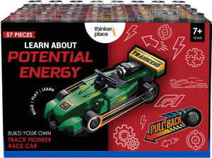 ThinkerPlace Track Pioneer F1 Pull Back Racing Car Building Set - 57 ...
