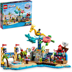 LEGO Friends Beach Amusement Park 41737 Building Toy Set (1,348