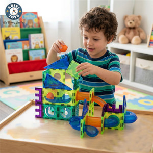 Aditi Toys 28 PCS Magnetic Tiles Building Set 3D Magnetic Blocks for Kids Ages 3+