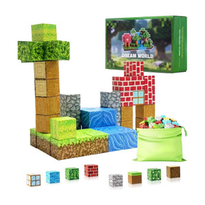 KIDOLOGY 48pcs Magnetic Building Blocks – Mine-Themed STEM Montessori Toy for Kids 3+