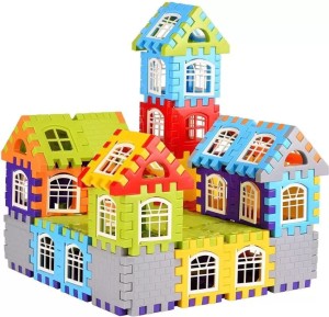 toyden Happy Home House Building Blocks with Attractive Window and Smooth Rounded Edges
