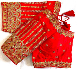 BALAJI COLLECTION Round Neck Women Blouse