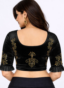 PU Fashion Round Neck Women Blouse