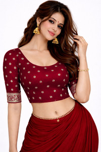 PU Fashion Round Neck Women Blouse