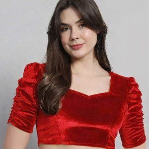 Atibha Fashion Sweetheart Neck Women Blouse