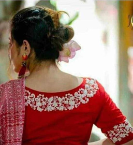 AjoyDas Round Neck Women Blouse