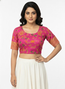 PRIYANKA TEXTILES Round Neck Women Blouse