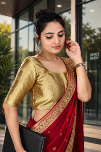 FIGUREUP Round Neck Women Blouse