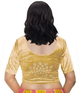 PU Fashion Round Neck Women Blouse