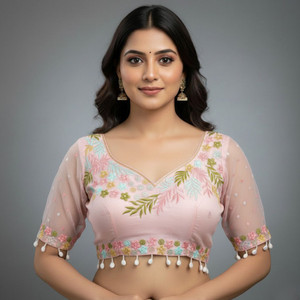 AARTI ART Sweetheart Neck Women Blouse