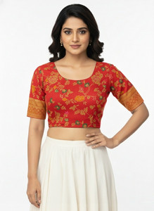 PRIYANKA TEXTILES Round Neck Women Blouse