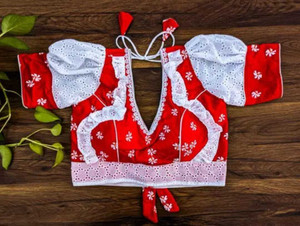 JHILIK V-Neck Women Blouse