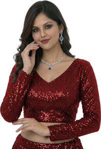 PU Fashion Sweetheart Neck Women Blouse