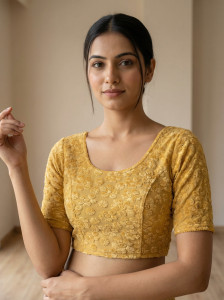 GROWMORE CREATION U-Neck Women Blouse