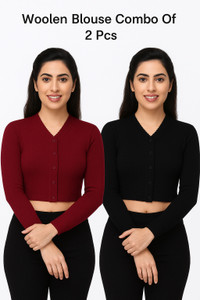 LITHISA V-Neck Women Blouse