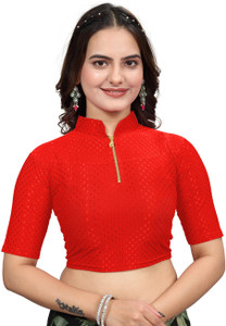 Chandan Tex Fab Band collar Women Blouse