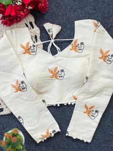 RADHA MADHAV V-Neck Women Blouse