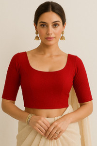 Sanmati Round Neck Women Blouse