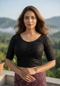 THE BLOUSES U-Neck Women Blouse