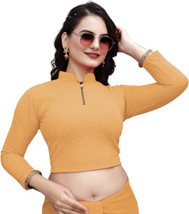 aayansh creations Band collar Women Blouse