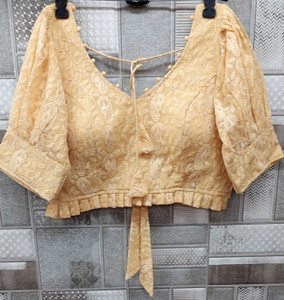 NAKSH CREATION V-Neck Women Blouse