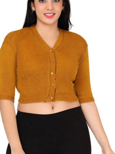 BHAKTI UNIQUE V-Neck Women Blouse