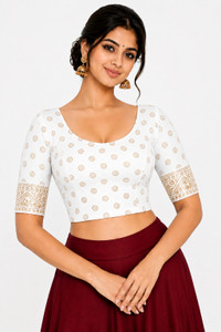 PU Fashion U-Neck Women Blouse