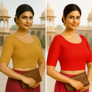 PRITAM TRENDZ Round Neck Women Blouse