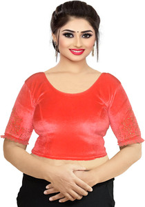 PU Fashion Round Neck Women Blouse