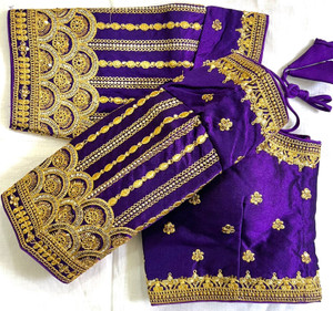 BALAJI COLLECTION Round Neck Women Blouse