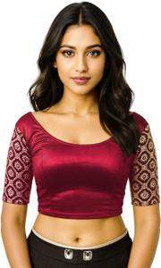 PU Fashion Round Neck Women Blouse