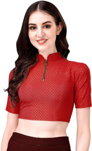 sanket synthetics Band collar Women Blouse