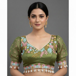 AARTI ART Sweetheart Neck Women Blouse