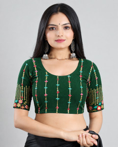 AMAYA TEXTILE HOUSE Round Neck Women Blouse