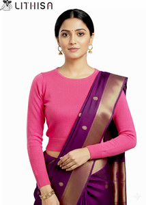 LITHISA Round Neck Women Blouse
