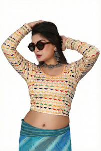 PRIYANKA TEXTILES Round Neck Women Blouse