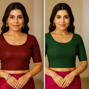 PRITAM TRENDZ Round Neck Women Blouse