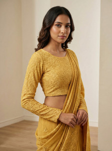 Sanmati Round Neck Women Blouse