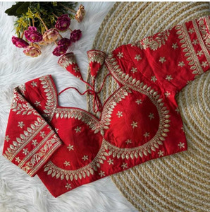 राज ड्रेसेस महिलाओं के लिए स्वीटहार्ट नेक ब्लाउज