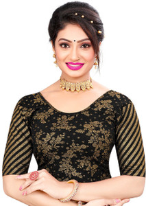 रंग रंगोली महिलाओं के लिए गोल गला ब्लाउज