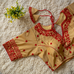 Modern Mughals V-Neck Women Blouse