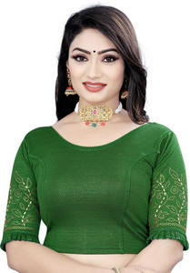 PU Fashion Round Neck Women Blouse