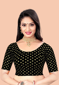 प्रियंका टेक्सटाइल्स महिलाओं के लिए गोल गला ब्लाउज