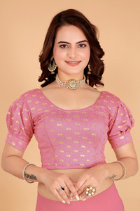 रंग रंगोली महिलाओं के लिए गोल गला ब्लाउज